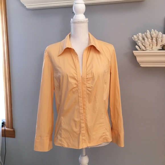 Beautiful Talbots stretch button down shirt sz 14 - Picture 7 of 10